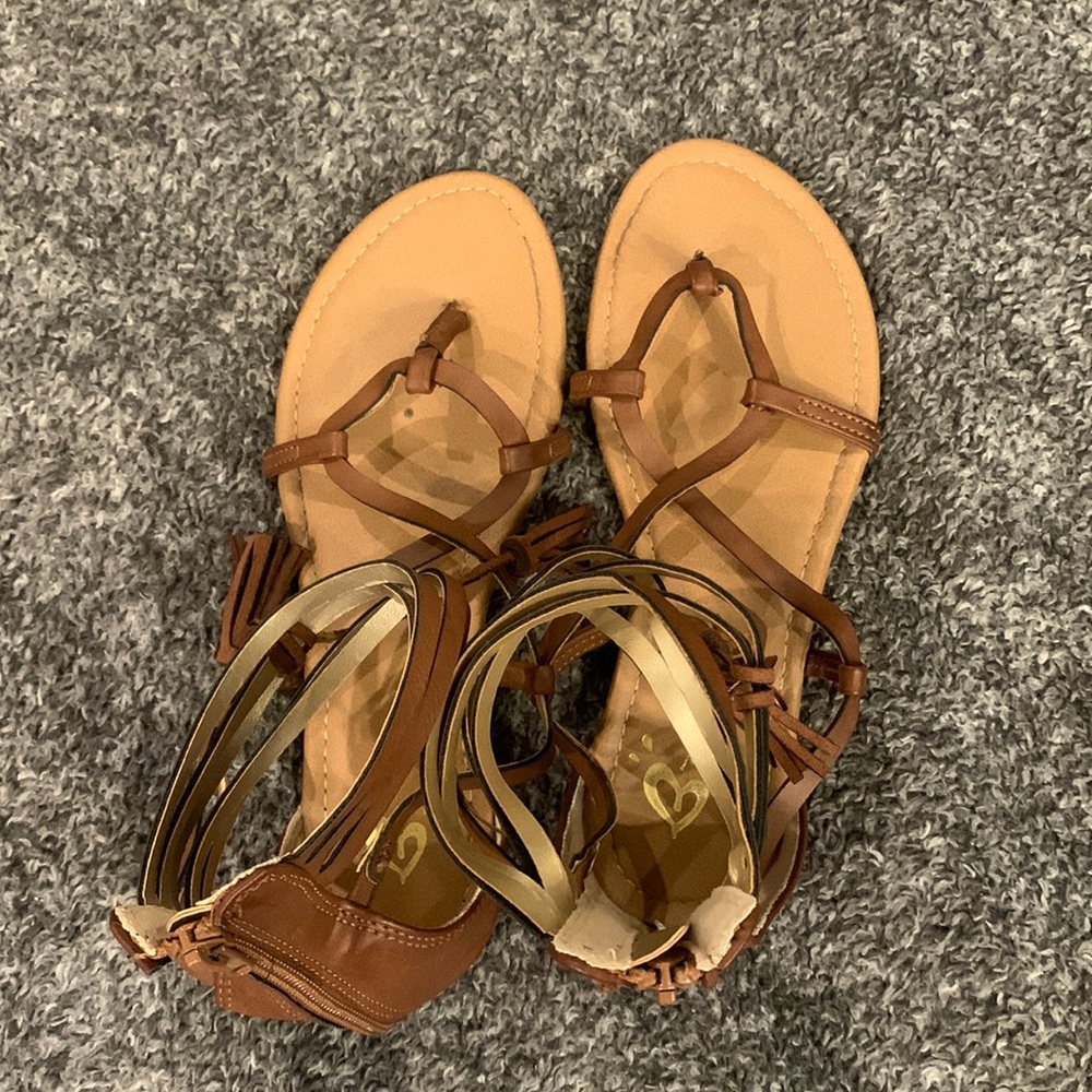 Justice Sandals size 3